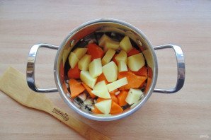 Тыквенный суп-пюре с шампиньонами