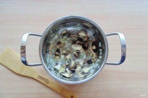 Тыквенный суп-пюре с шампиньонами