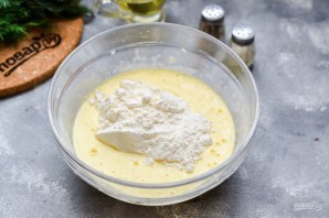 Заливной пирог с капустой и грибами