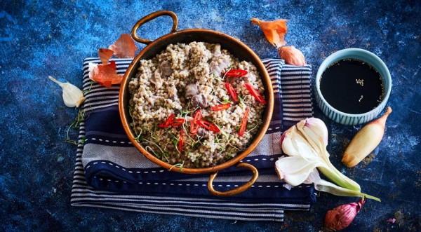 Зеленая гречка с вешенками и кокосовым молоком, пошаговый рецепт с фото Зеленая гречка с вешенками и кокосовым молоком, пошаговый рецепт с фото