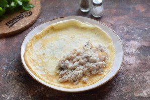 Блины с рыбным фаршем Блины с рыбным фаршем