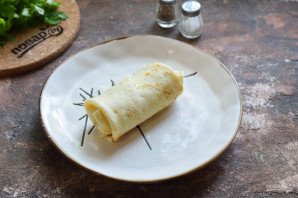 Блины с рыбным фаршем Блины с рыбным фаршем