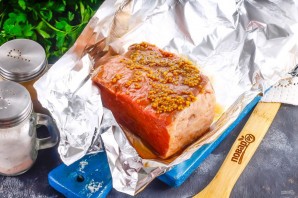 Буженина из говядины в фольге