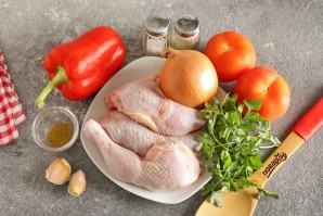 Чахохбили из курицы с болгарским перцем