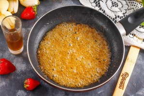 Десерт "Фламбе заката"