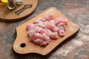 Гнезда из макарон с индейкой