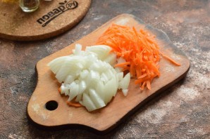 Гнезда из макарон с индейкой