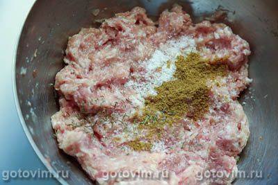 Котлеты из свинины и курицы