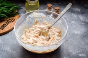 Куриные оладьи со сметаной