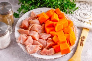 Мясо с тыквой