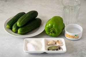 Огурцы с перцем на зиму