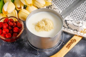 Панна-котта с вишней