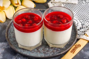 Панна-котта с вишней