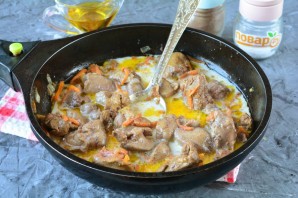 Перловка с куриной печенью