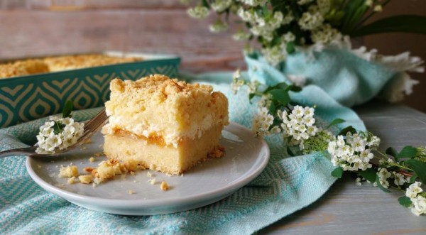 Песочный пирог с творогом , пошаговый рецепт с фото