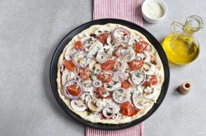 Пицца с шампиньонами