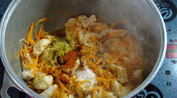 Плов из индейки, пошаговый рецепт с фото