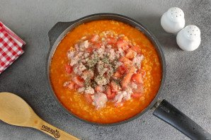 Ризотто с консервированным тунцом