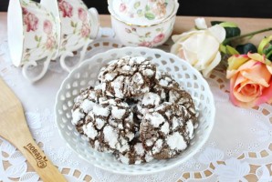 Шоколадное печенье "Трещинки"