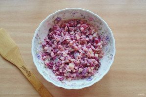 Шведский салат с сельдью