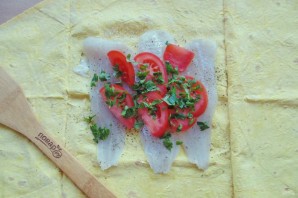 Судак запеченный в лаваше