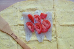 Судак запеченный в лаваше