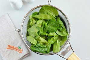 Суп из шпината с сыром