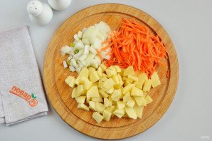 Суп из шпината с сыром