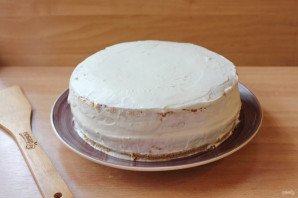 Торт со сливками и ананасами