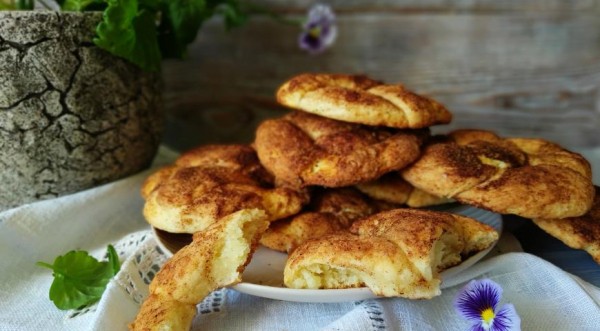 Творожные крендели, пошаговый рецепт с фото