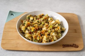 Тыква фаршированная киноа