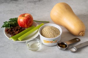 Тыква фаршированная киноа