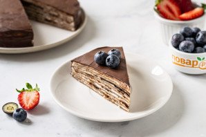 Веганский блинный торт Веганский блинный торт