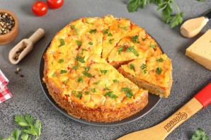 Запеканка из вареной курицы