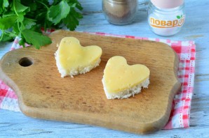 Бутерброды в виде сердца