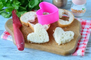 Бутерброды в виде сердца