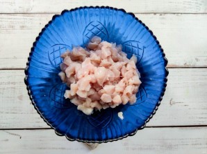 Куриные оладьи с грибами