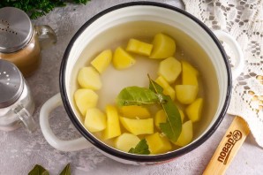 Молочный суп с капустой и картофелем