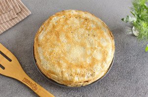 Несладкий блинный торт