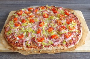 Пицца из цельнозерновой муки без дрожжей