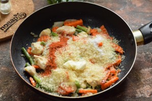 Плов с курицей и стручковой фасолью Плов с курицей и стручковой фасолью