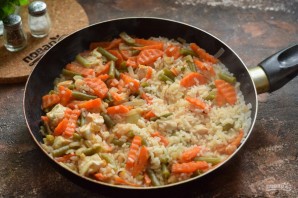 Плов с курицей и стручковой фасолью Плов с курицей и стручковой фасолью