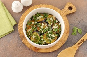 Постная закуска из баклажанов