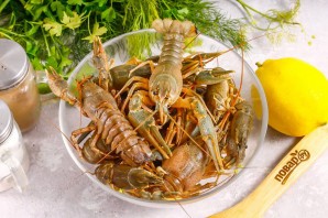 Раки с лимоном