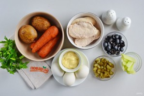 Салат "Божья коровка"