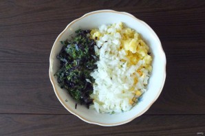 Салат из морского окуня горячего копчения