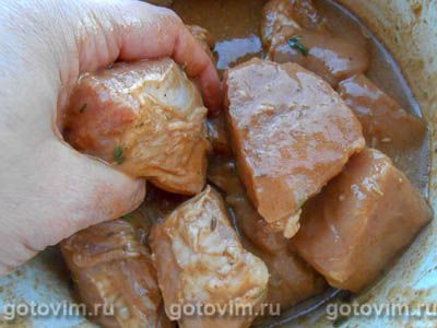 Шашлык из говядины в маринаде из апельсина, лайма и грейпфрута Шашлык из говядины в маринаде из апельсина, лайма и грейпфрута