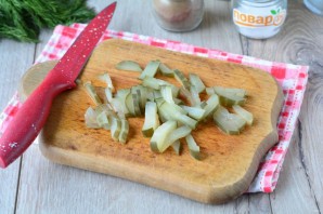 Слоеный салат с сердцем