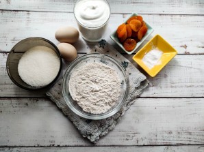 Сметанный пирог с курагой Сметанный пирог с курагой