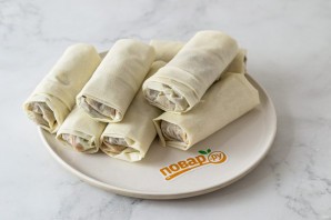 Спринг роллы из теста фило Спринг роллы из теста фило